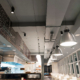 Commercial ventilation system in modern restaurant
